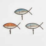 Κρεμάστρα Ψαράκι (ξύλο & μέταλλο) 17,5x11,5cm