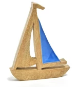 Διακοσμητικό Καράβι Ξύλο Mango 20x15,5x2,5cm