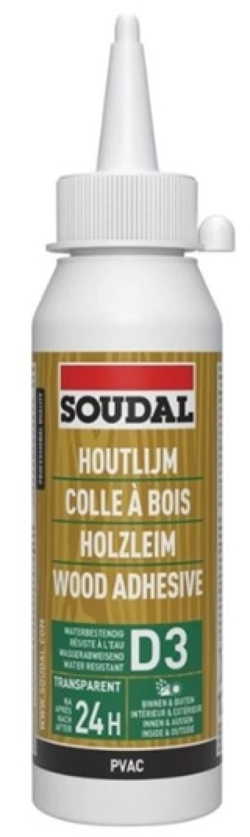 SOUDAL Κόλλα Ξύλου D3 PVA - 250gr
