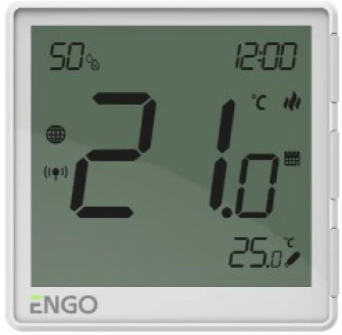 ENGO CONTROLS EONE230W ΕΝΤΟΙΧΙΖΟΜΕΝΟΣ ΕΝΣΥΡΜΑΤΟΣ ΘΕΡΜΟΣΤΑΤΗΣ 230 V ZigBee (ΛΕΥΚΟ)