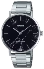 Ρολόι χειρός με ασημί μεταλλικό μπρασελέ Casio  MTP-VT01DM-1AUDF