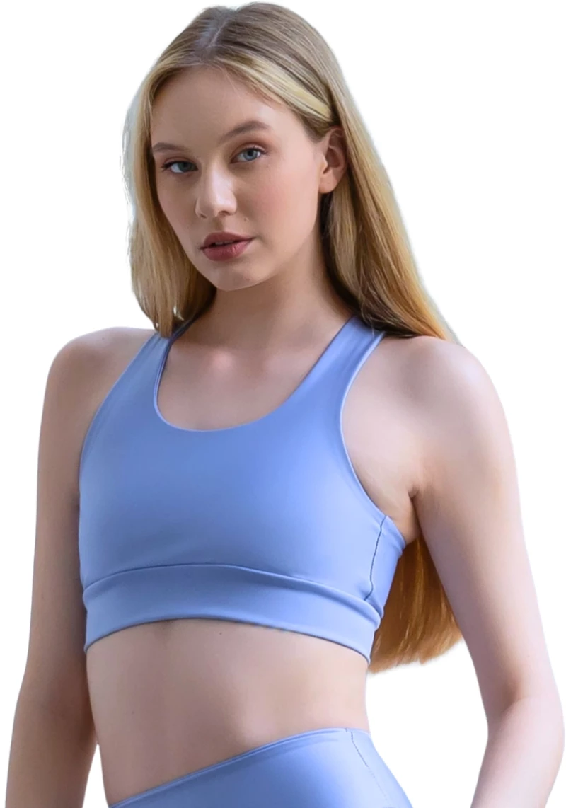 Single Crossed Sport Bra Lismina 184 Neon Blue