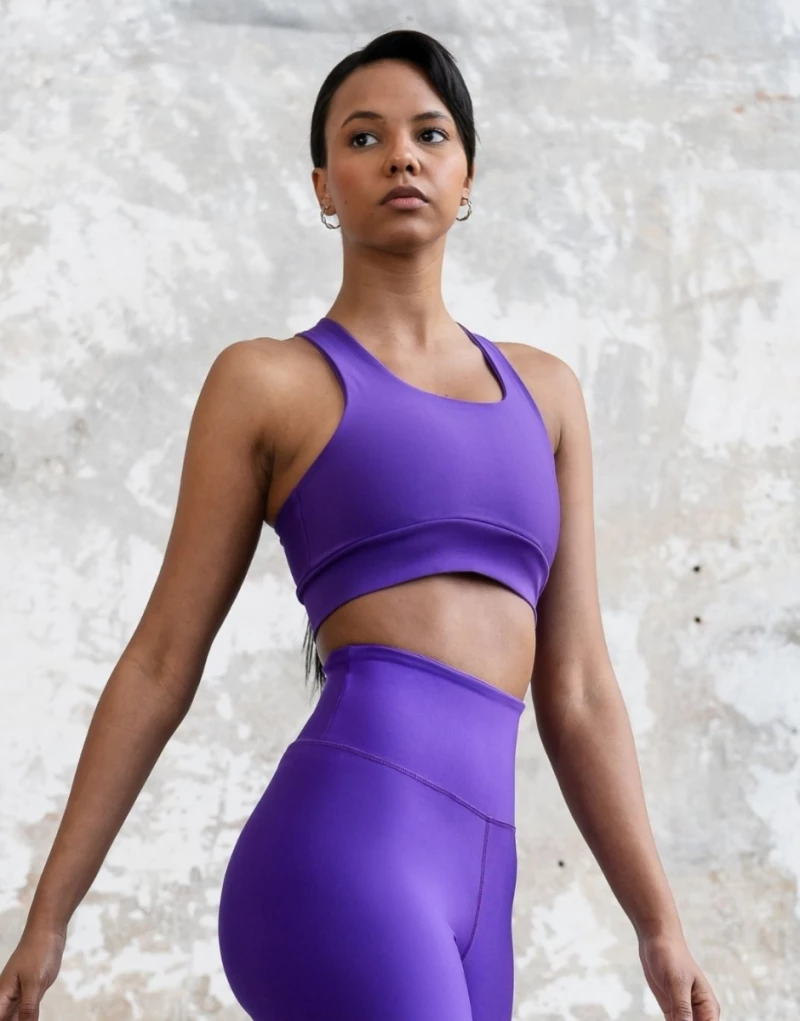 Single Crossed Sport Bra Lismina 393 Purple