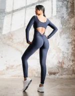 Scrunch Butt Jumpsuit Push-Up και Σμίλευσης Lismina 2502 Navy Blue