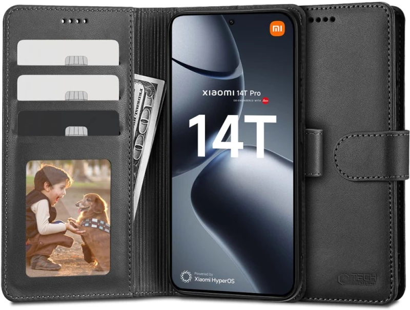 TECH-PROTECT WALLET XIAOMI 14T PRO BLACK