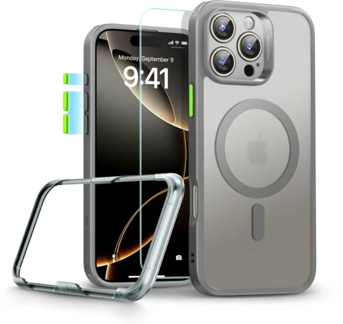 ESR CLASSIC PRO SET HALOLOCK MAGSAFE IPHONE 16 PRO MAX FROSTED GREY