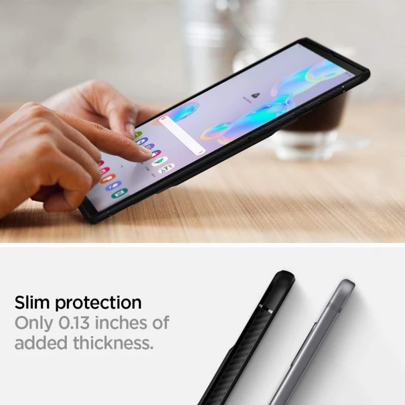 Spigen Rugged Armor Black-Samsung Galaxy Tab S6 Lite (ACS01284)