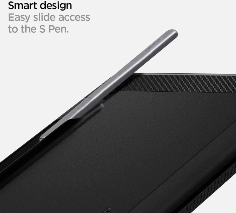 Spigen Rugged Armor Black-Samsung Galaxy Tab S6 Lite (ACS01284)