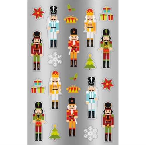Αυτοκόλλητα BSB απλά Christmas καρυοθραύστης 1 φύλλο 09-242