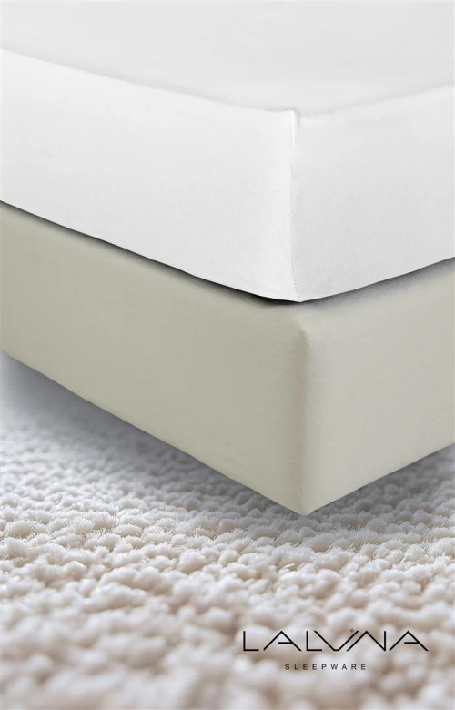 Κατωσέντονο Jersey La Luna Pure White - 160x200