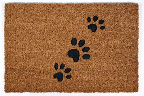 Sdim Πατάκι Εισόδου από Κοκοφοίνικα με Αντιολισθητικό Υπόστρωμα Ruco Embossed Rubber 004 Paws 40x60εκ. - -