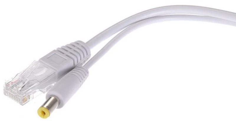 EZ-POEPPW1, 10/100M Παθητικό PoE Injector + Splitter Ζεύγος, Cat5 - Λευκό
