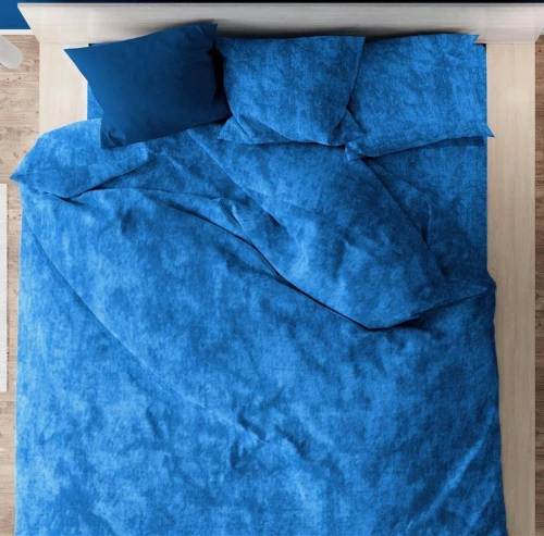 Σετ Σεντόνια Μονά 2τμχ (160x240) Premium Shadow 631 Electric Blue βαμβακερά DimCol