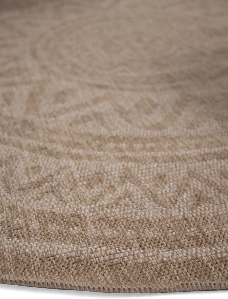 Χαλί 4Season Ψάθα Στρογγυλό 240x240 Avanos 8871 WHITE Royal Carpet