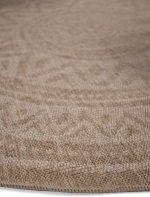 Χαλί 4Season Ψάθα Στρογγυλό 240x240 Avanos 8871 WHITE Royal Carpet