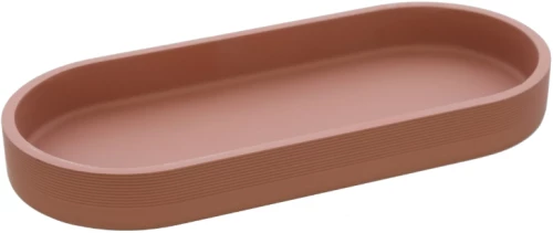 Σαπουνοθήκη Βάση Αξεσουάρ Marika Ρητίνη 02789.003 Terracotta 11.5x26x3εκ.