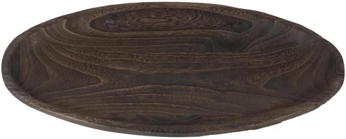 Πιατέλα σερβ.paulownia οβάλ καφέ 50Χ27,5Χ6cm