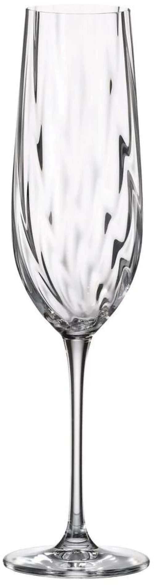 ΠΟΤΗΡΙ ΚΟΛΟΝΑΤΟ FLUTE 270ml URIA OPTIC - CRYSTAL BOHEMIA
