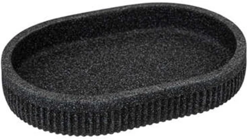 Σαπουνοθήκη polyresin μαύρη 13,6x9,8x2,3cm