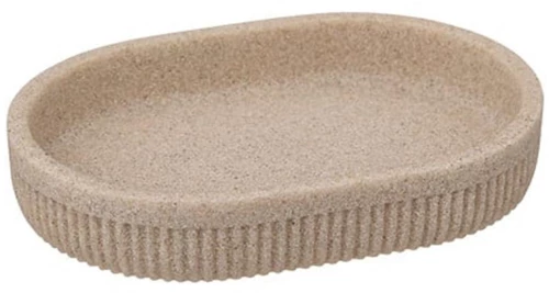 Σαπουνοθήκη polyresin μπεζ  13,6x9,8x2,3cm