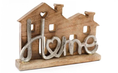 Σπίτι mango/ "HOME"αλουμίνιο 33x22x6cm