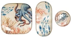 Πιατέλες μεταλλικές "OCEAN" set3pcs 21X21/21X10.5/11X11cm