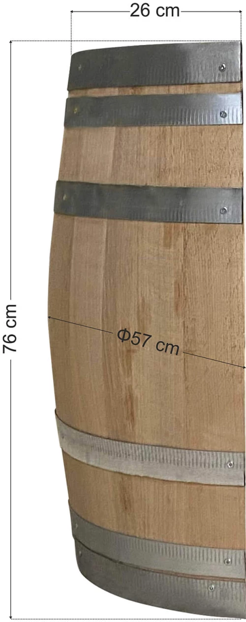 Tesias Βαρέλι μισό - διακοσμητικό - 76x26 Φ57-Tesias  TES-855