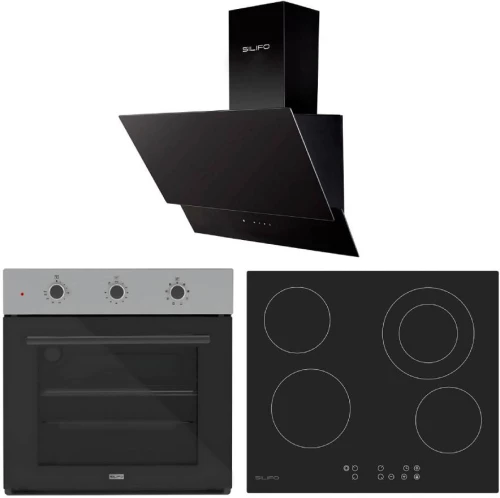 SILIFO ΣΕΤ ΣΕΤ ΦΟΥΡΝΟΣ SF6008 INOX + ΕΣΤΙΑ ΚΕΡΑΜΙΚΗ SF6822HV5 + ΑΠΟΡΡΟΦΗΤΗΡΑΣ ΚΑΜΙΝΑΔΑ SF6610 BLACK (ΧΕΙΡΙΣΤΗΡΙΟ) (4 ΕΤΗ ΕΓΓΥΗΣΗ ΕΛΛΗΝΙΚΗΣ ΑΝΤΙΠΡΟΣΩΠΕΙΑΣ) SILIFO 999-002-92253