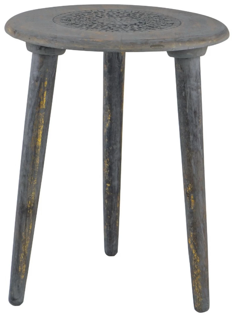 Artekko Mango Τραπεζι Βοηθητικό Ξύλο Γκρι (45.7x45.7x55.9)cm Artekko 48946