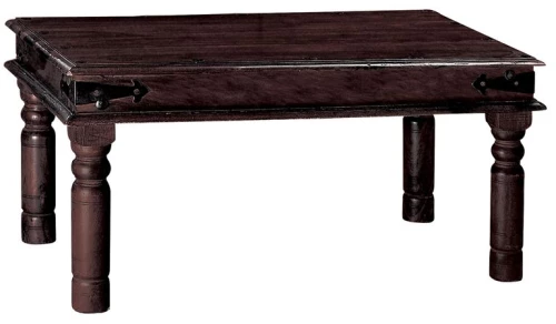 WOODWELL ΕS202KAMI Τραπεζάκι Σαλονιού Καθιστικού, Ξύλο Sheesham Καρυδί 110x70x40cm ΕS202