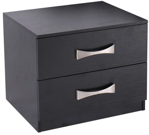 WOODWELL ΕΜ365LIFE Κομοδίνο με 2 Συρτάρια, Απόχρωση Zebrano 48x40x39cm ΕΜ365
