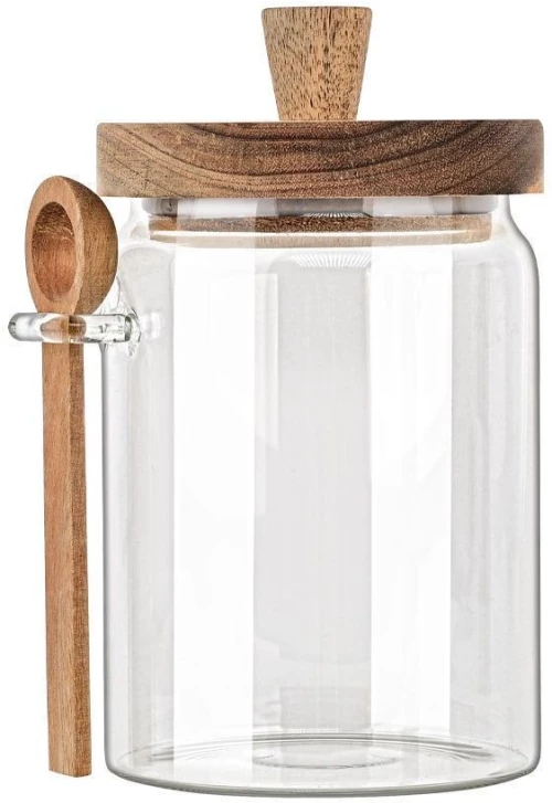 ESTIA ΔΟΧΕΙΟ ΑΠΟΘΗΚΕΥΣΗΣ ALLURE ΓΥΑΛΙΝΟ 850ml 9.7x12x17cm ΜΕ ΚΟΥΤΑΛΙ