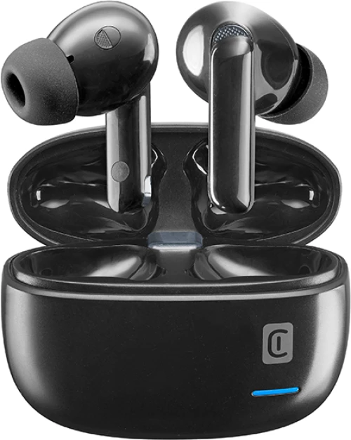 CELLULAR LINE 465055 Eclipse Bluetooth Noise Cancelling Ακουστικά TWS με Θήκη Φόρτισης Μαύρα