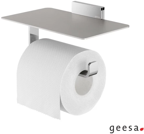 Geesa Craft Χαρτοθήκη με Εταζέρα 19x11,6 εκ Inox Chrome