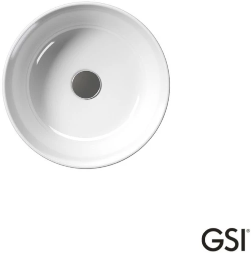GSI Kube-X Επικαθήμενος Νιπτήρας Πορσελάνης Φ40 White