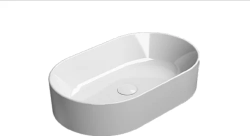 GSI Kube-X Επικαθήμενος Νιπτήρας Πορσελάνης 60 x 37εκ White
