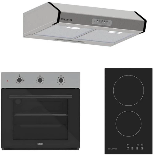 ΣΕΤ ΦΟΥΡΝΟΣ SF6008 INOX + ΕΣΤΙΑ DOMINO ΚΕΡΑΜΙΚΗ SF6801HDV2 + ΑΠΟΡΡΟΦΗΤΗΡΑΣ ΕΛΕΥΘΕΡΟΣ SF6683 INOX 2 ΜΟΤΕΡ 60CM (4 ΕΤΗ ΕΓΓΥΗΣΗ ΕΛΛ