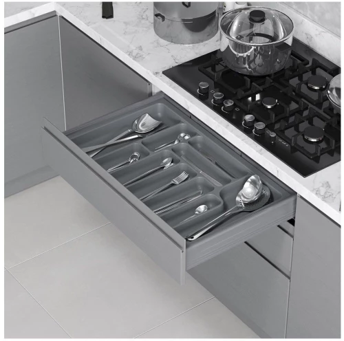 Starax Πλαστική Κουταλοθήκη  S-22 Γκρι Κ1000