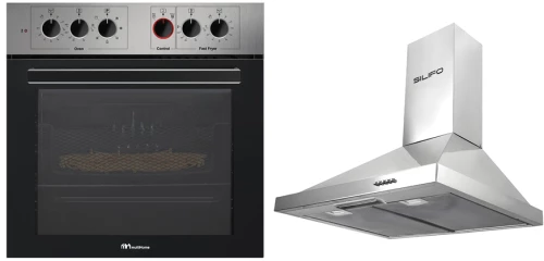 MULTIHOME ΣΕΤ ΦΟΥΡΝΟΣ ΗΛΕΚΤΡΙΚΟΣ + FASTFRYER MULTIHOME MH-6095 INOX + ΑΠΟΡΡΟΦΗΤΗΡΑΣ ΚΑΜΙΝΑΔΑ SILIFO SF6619 INOX 60CM (4 ΕΤΗ ΕΓΓΥΗΣΗ ΕΛΛΗΝΙΚΗΣ ΑΝΤΙΠΡΟΣΩΠΕΙΑΣ) 999-002-89047