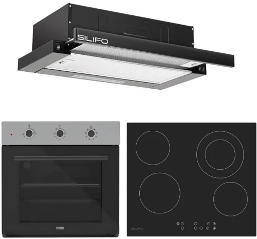SILIFO ΣΕΤ ΣΕΤ ΦΟΥΡΝΟΣ SF6008 INOX + ΕΣΤΙΑ ΚΕΡΑΜΙΚΗ SF6822HV5 + ΑΠΟΡΡΟΦΗΤΗΡΑΣ ΣΥΡΟΜΕΝΟΣ SF6665 BLACK (4 ΕΤΗ ΕΓΓΥΗΣΗ ΕΛΛΗΝΙΚΗΣ ΑΝΤΙΠΡΟΣΩΠΕΙΑΣ) SILIFO 999-002-92247