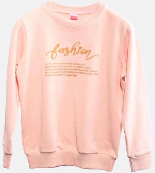 Μπλούζα φούτερ "Fashion" σομόν