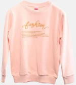 Μπλούζα φούτερ "Fashion" σομόν
