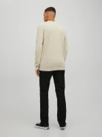 Πουλόβερ "Crew neck" μπεζ