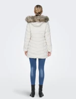 Μπουφάν μακρύ "Fur Coat" εκρού