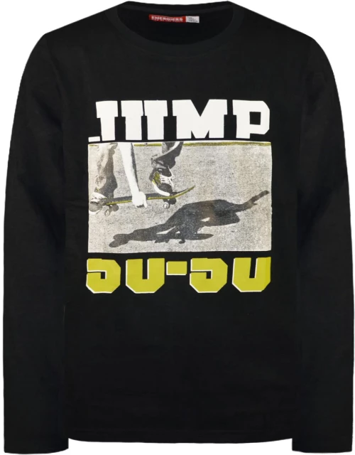 Μπλούζα "Jump 50-50" μαύρη