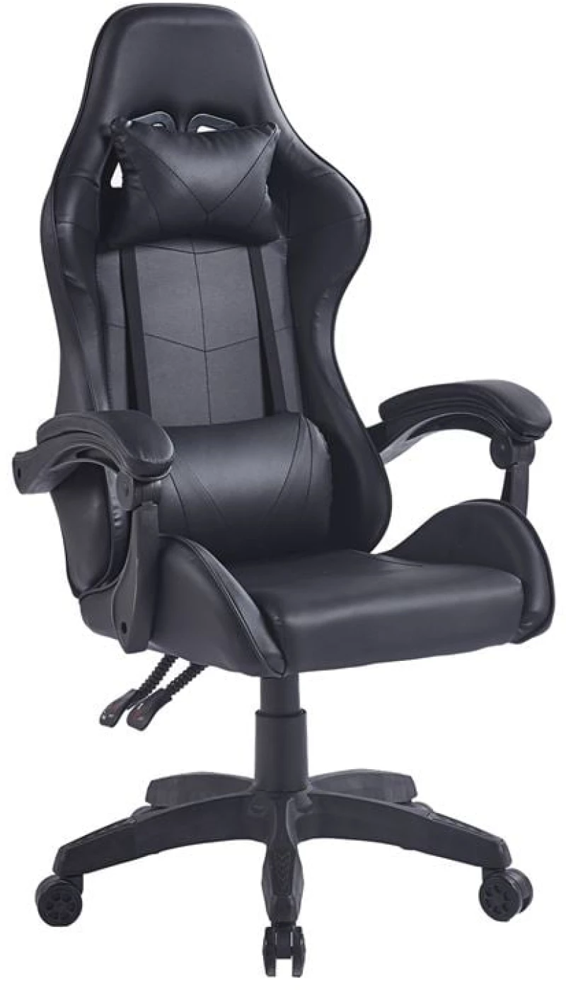 445764 BF7850 GAMING ΠΟΛΥΘΡΟΝΑ ΓΡΑΦΕΙΟΥ ΔΙΕΥΘΥΝΤΗ PU ΜΑΥΡΟ 63X70X117/127CM