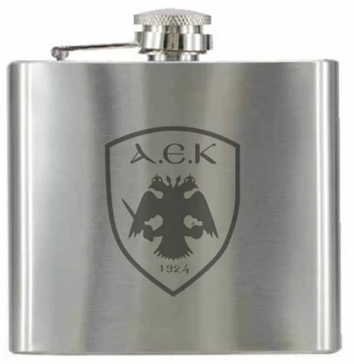 Flask Φλασκί Ποτού ΑΕΚ με Ανεξίτηλη Χάραξη Lazer (256) - 150ml