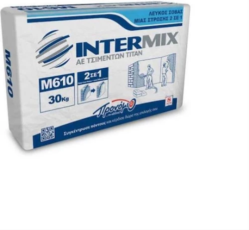 Intermix Σοβάς Intermix M610 Λευκός 30kg 1.44TN CE EN998-1