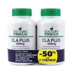 Doctor's Formulas | Promo CLA PLUS 1250mg -50% στην 2η Συσκευασία | 2x60caps