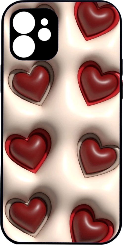 Red hearts IPhone 13